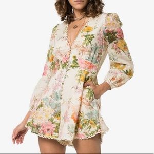 Zimmermann linen playsuit Romper